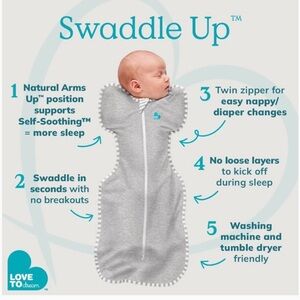 Love to Dream Swaddle Up Medium Silky-Lux Moon and Stars pattern